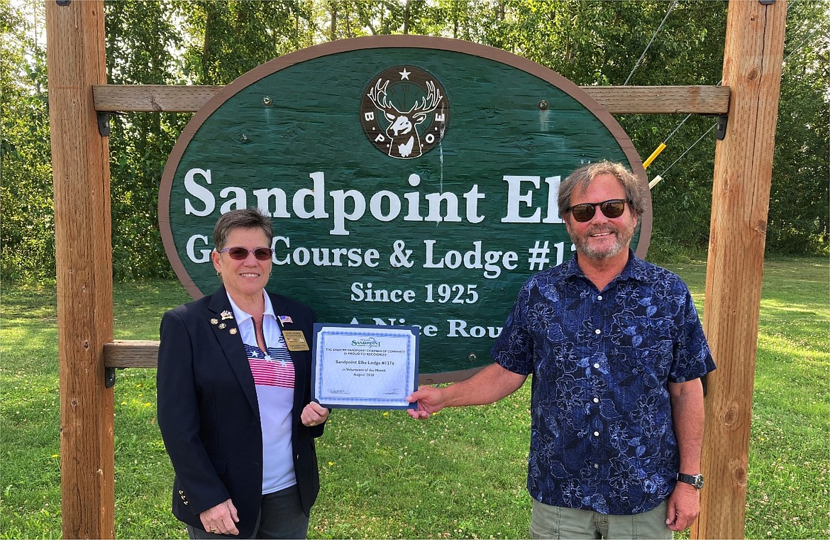 Sandpoint Elks honored as top volunteers Bonner County Daily Bee